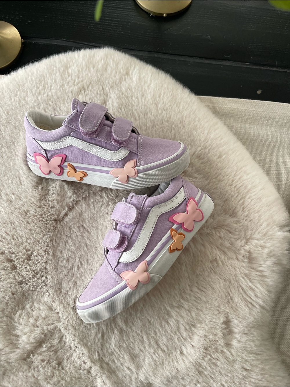 Vans butterfly shoes sz 12 kids - Picture 2 of 6